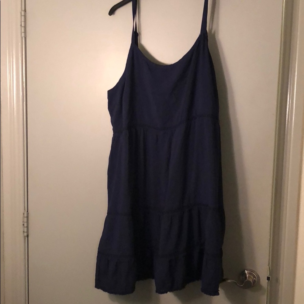 Spaghetti Strap Navy Dress